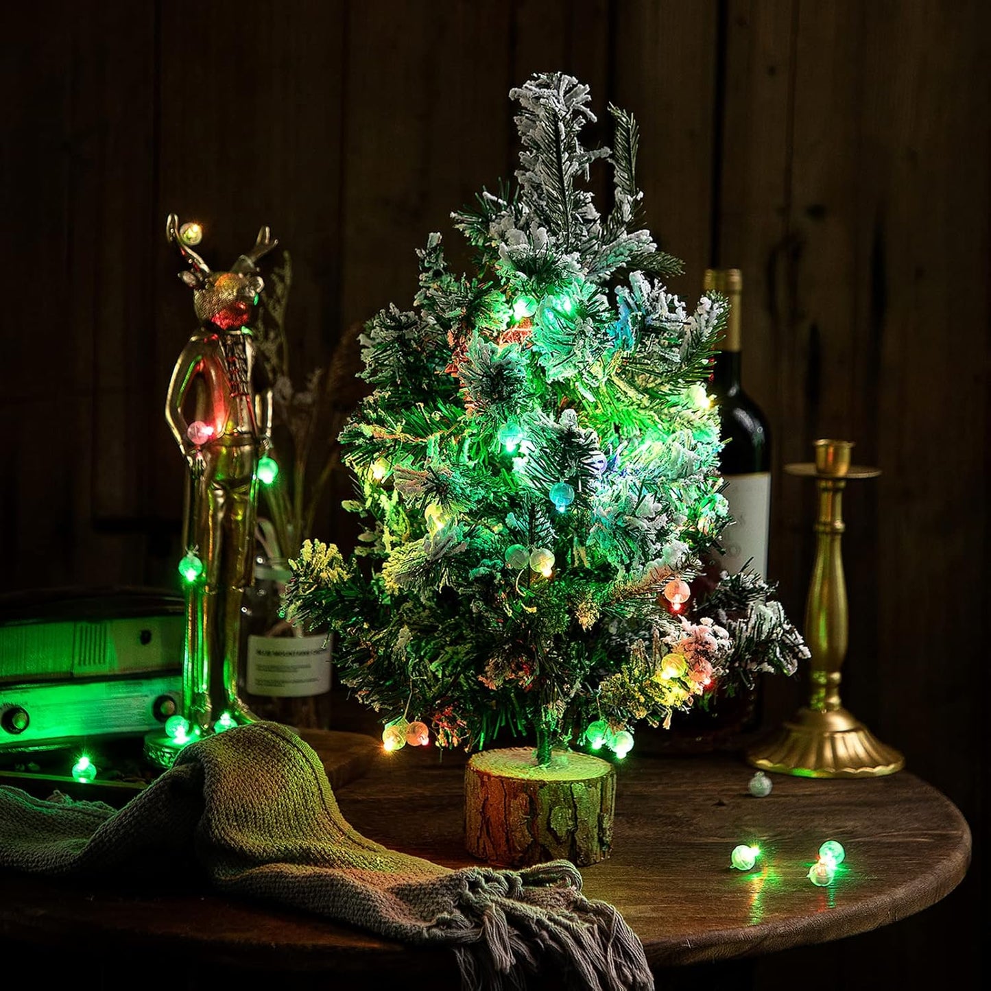 Aogist 50Pcs Balloon Lights with Hook,Long Standby Time,Waterproof Mini Light for Birthday Party Wedding Christmas Halloween Easter Decorative(Steady, 10-Colors)