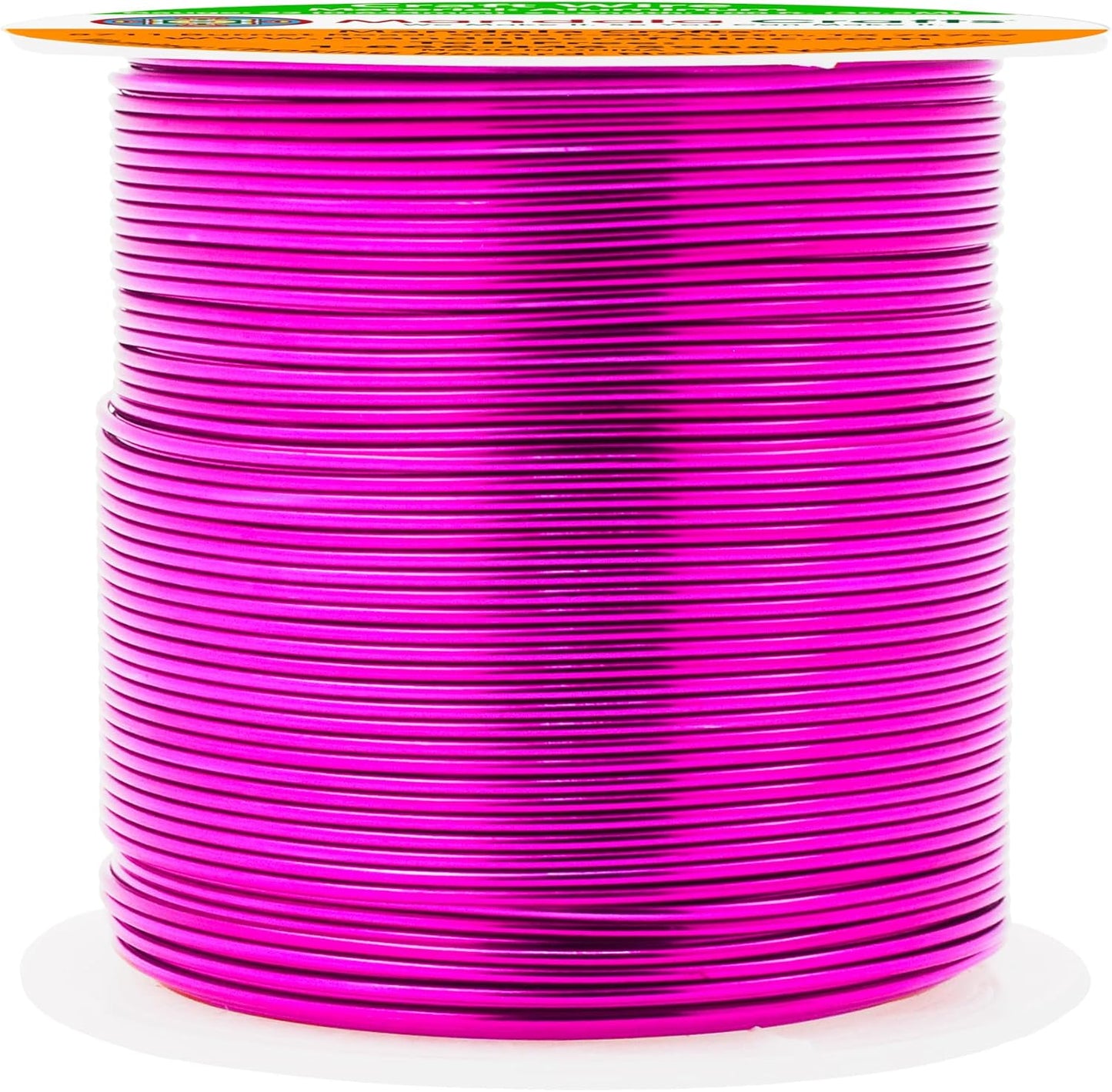 Mandala Crafts 22 Gauge Anodized Aluminum Craft Wire for Jewelry Making - 100 FT Colored Flexible Magenta Wire - Bendable for Bonsai Armature Crafting Sculpting