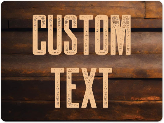 Custom Sign, Custom Street Sign, 11 Font Colors, 13 Font Styles, 4 Hole Options, 22 Sizes, 36x48 Inches, Rust Free DiBound, Fade Resistant, Made in USA by My Sign Center (Vintage Wood)