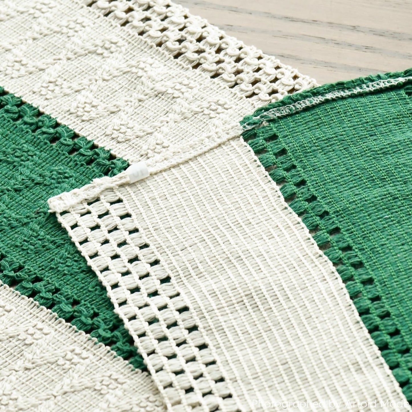 Artoid Mode Dark Green Farmhouse Rustic Table Runner, Seasonal Holiday Hollow Kitchen Dining Table Decoration for Home Party Decor 12x108 Inch