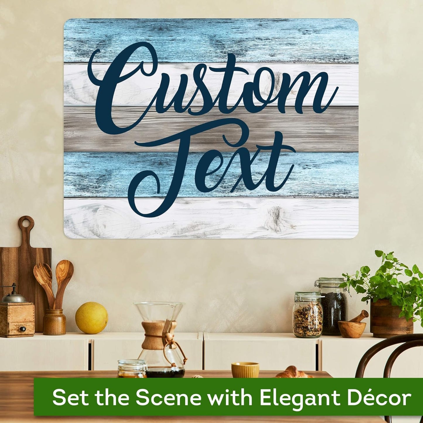 Custom Sign, Custom Street Sign, 11 Font Colors, 13 Font Styles, 4 Hole Options, 22 Sizes, 18x24 Inches, Rust Free DiBound, Fade Resistant, Made in USA by My Sign Center (Coastal)