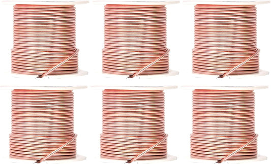 Mandala Crafts 14 Gauge Anodized Aluminum Craft Wire for Jewelry Making – 330 FT Colored Flexible Rose Gold Combo Wire - Bendable for Bonsai Armature Crafting Sculpting