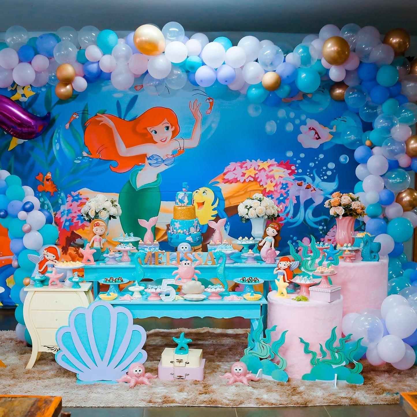 KAWKALSH 200pcs Light Blue Balloons 5 Inch, Small Mini Latex Balloons for Party Birthday Baby Shower Anniversary Festival Arch Garland Decoration