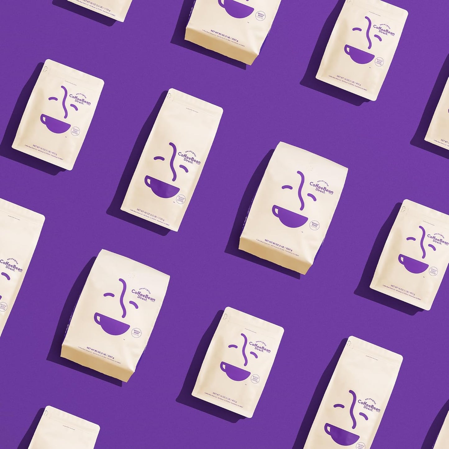 Coffee Bean Direct Six Bean Espresso, Whole Bean Coffee, Dark Roast, 5 Pound Bag (Pack of 1)