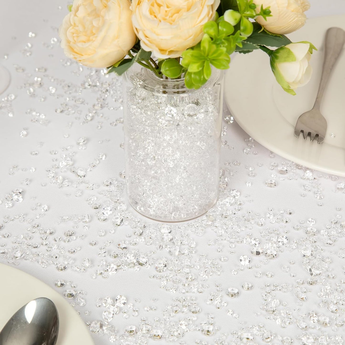 Vase Fillers for Centerpieces Home Deco,8700 Pieces Clear Diamond Table Confetti,Fake Plastic Gems for Bridal Shower,Wedding & Party Decorations