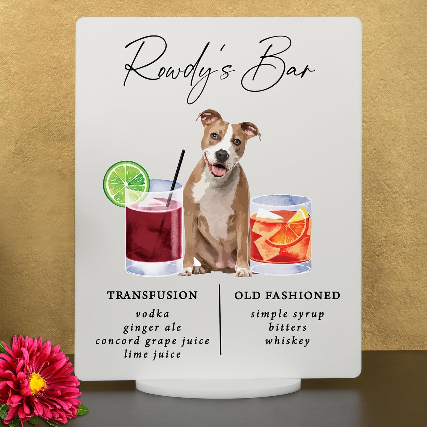 Pet Signature Drink Wedding Signs