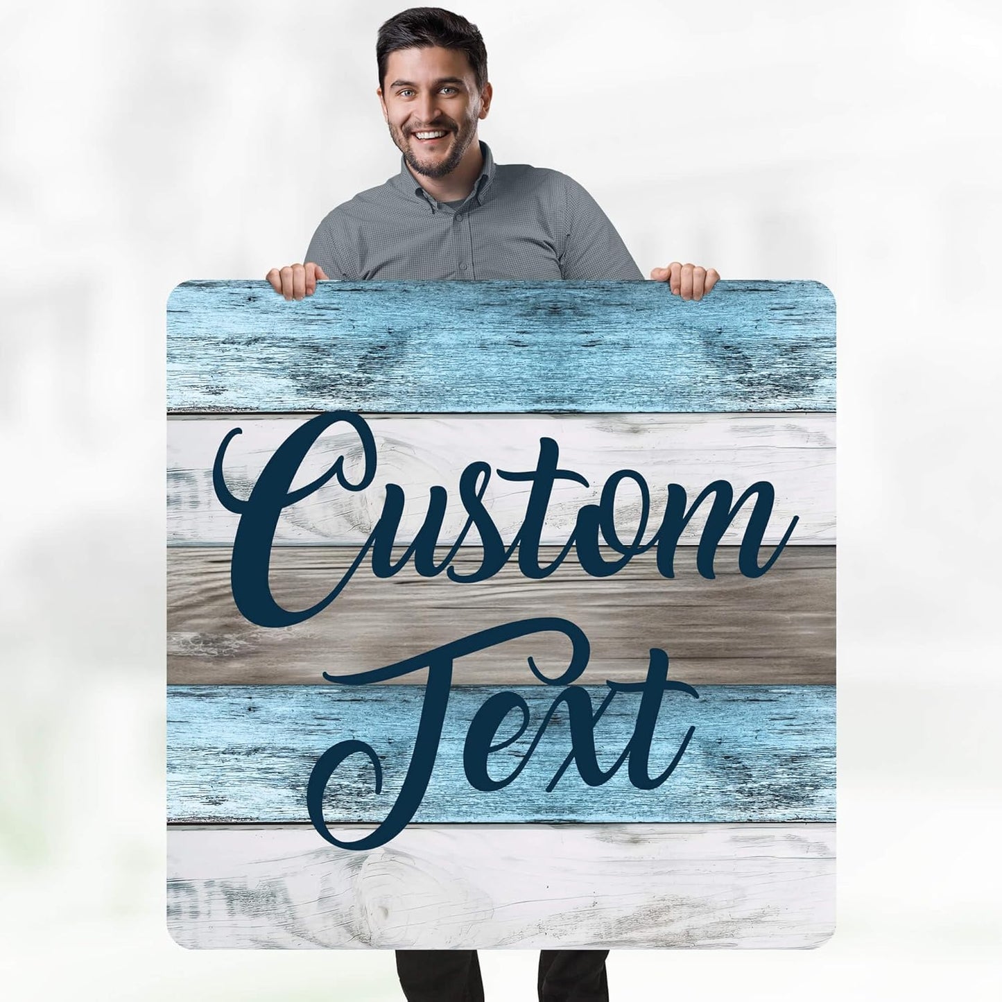 Custom Sign, Custom Street Sign, 11 Font Colors, 13 Font Styles, 4 Hole Options, 22 Sizes, 36x36 Inches, Rust Free DiBound, Fade Resistant, Made in USA by My Sign Center (Coastal)