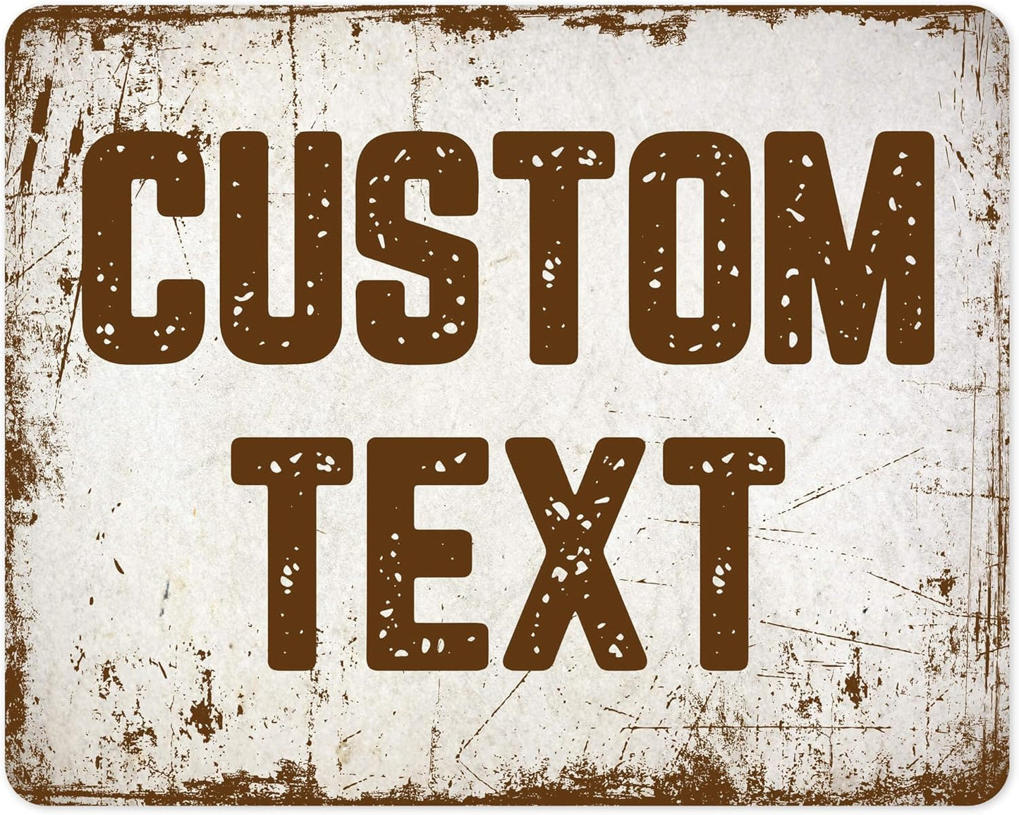 Custom Sign, Custom Street Sign, 11 Font Colors, 13 Font Styles, 4 Hole Options, 22 Sizes, 24x30 Inches, Rust Free DiBound, Fade Resistant, Made in USA by My Sign Center (Rustic)