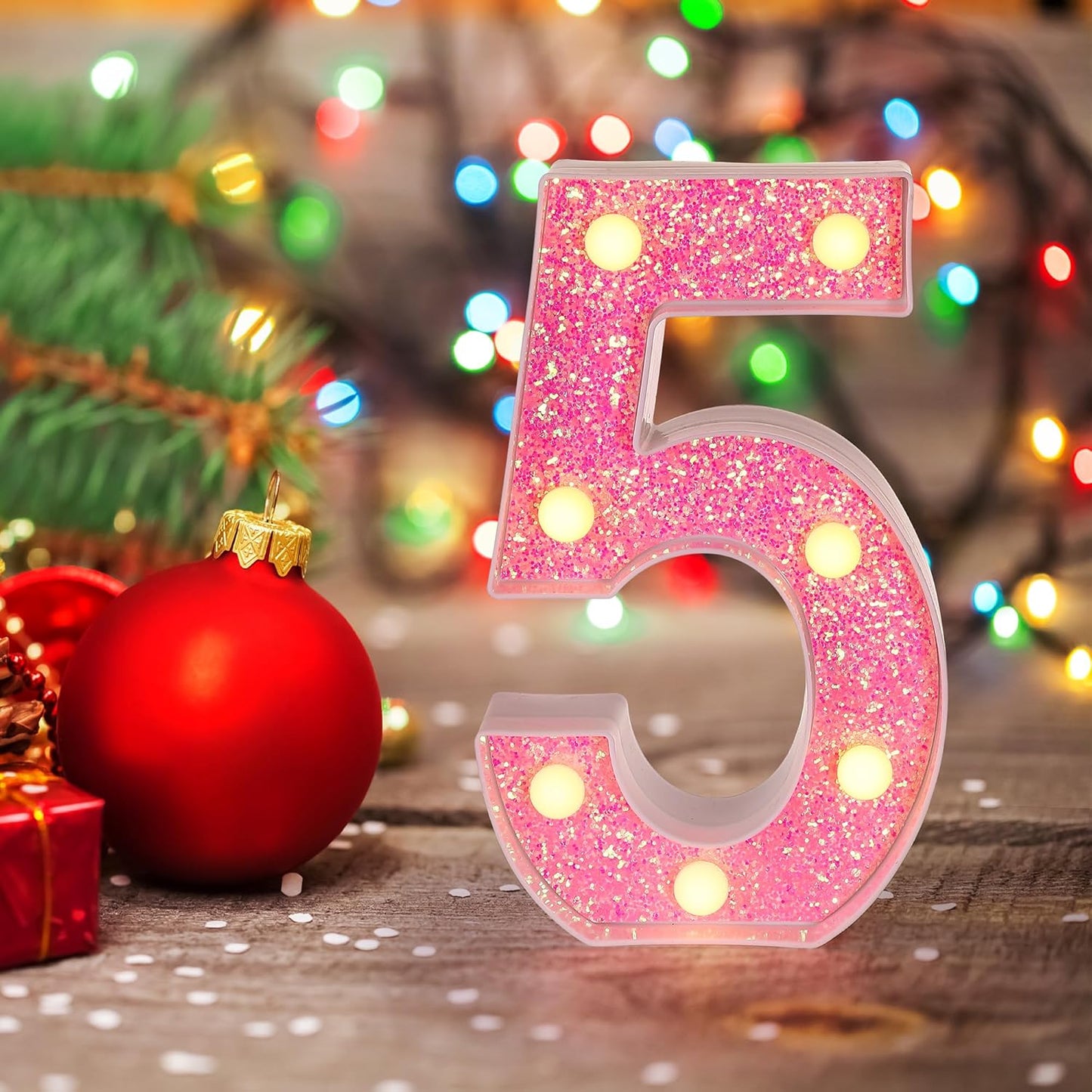 Foaky Pink Light up Letters，Pink Party Decorations,Girls Room Decor,Glitter Marquee Numbers,Alphabet Letter Sign for Night Light Birthday Party Girls Gifts, Home Bar Decoration (3)