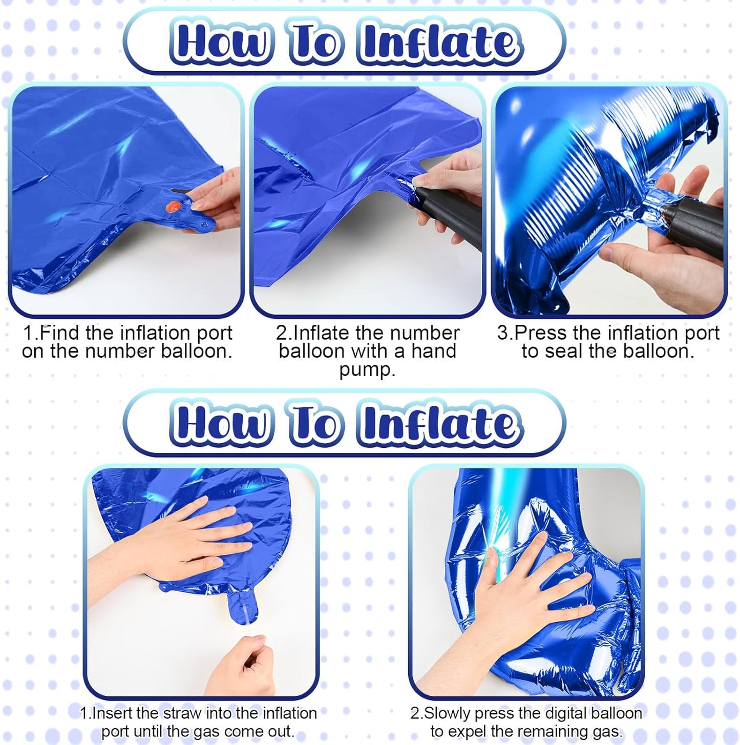 40 Inch Large Numbers Balloons 0-9, Self Inflating Navy Blue Foil Number 0 Helium Balloon Boy Girl, Big Dark Royal Blue Digit 0 Balloons for Women Men 30 40 50 60 70 80 100 Birthday Party Decoration