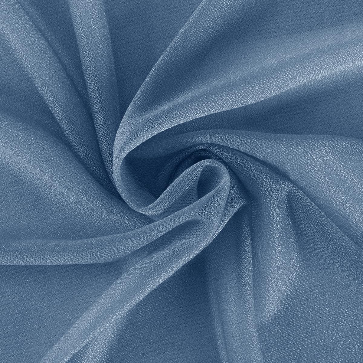 Dusty Blue Fall Elegant Arch Draping Fabric Outdoor 1 Panel 29" × 20Ft Sheer Chiffon Curtain Drapes for Wedding Ceremony Birthday Party Garden Brunch