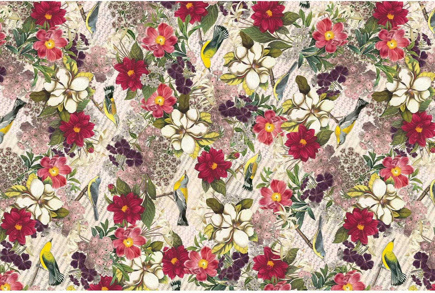 Colors of Rainbow - Botanic - 12 Sheets, 20 inch X 29 inch - Italian Print Tissue Paper for Decoupage Gift Basket Gift Bag Party Crafts (Botanic)