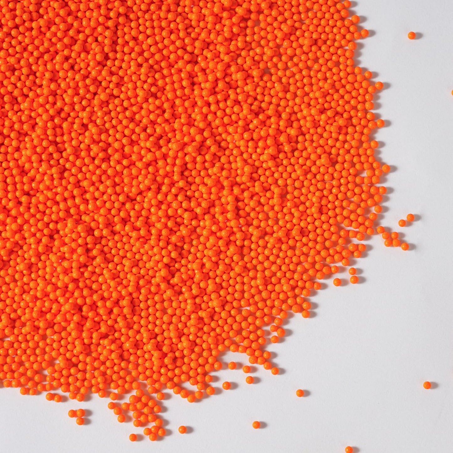 Edible Orange Sprinkles, Nonpareil Sprinkle, Orange Sprinkles for Cupcakes, Cakes, Cookies, Macarons, Ice Cream, Perfect for Halloween, Fall, Thanksgiving Day(120g/4.23oz)