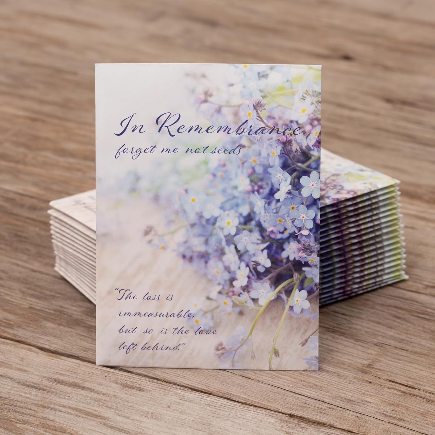 Bentley Seed Co. | in Remembrance Love Left Behind Non-GMO, Non-Coated Forget Me Not | Gardening Gifts | Flower Seeds for Planting | Growing Plants in Memory | Pack of 25