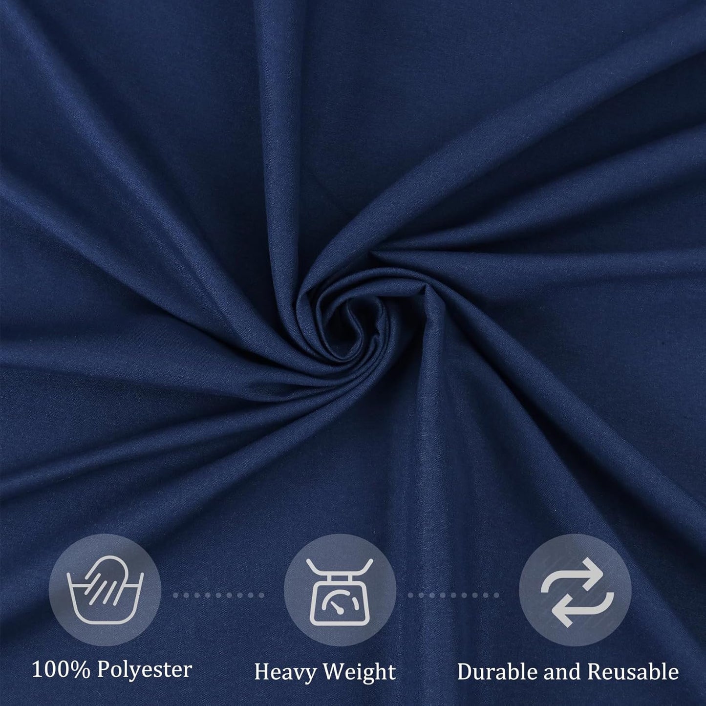 8 Pack Round Tablecloth 70 Inch Round Table Covers Bulk Washable Polyester Fabric Round Table Clothes for Wedding Party Reception Banquet Buffet Restaurant (Navy Blue, 70 Inch)