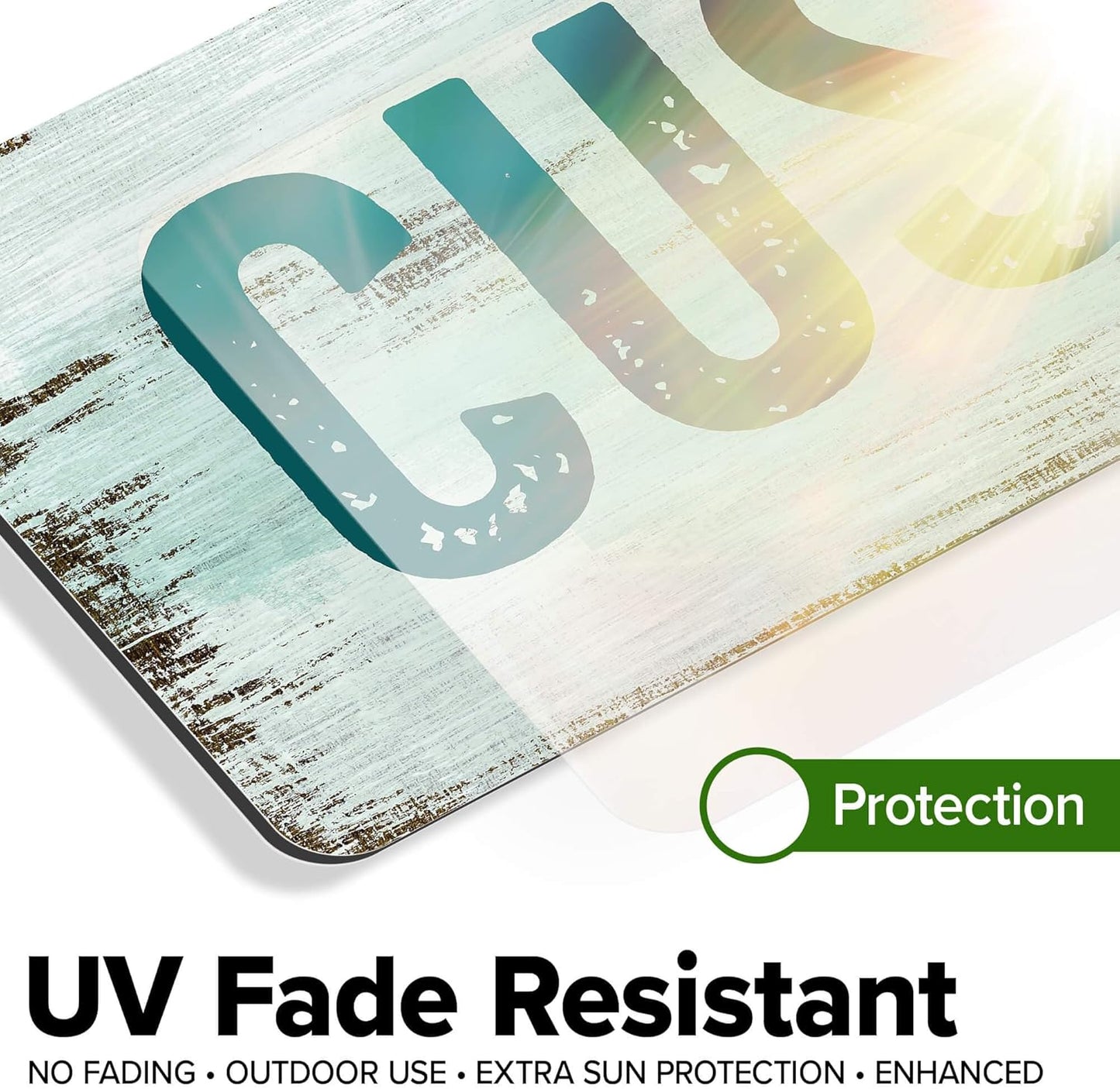 Custom Sign, Custom Street Sign, 11 Font Colors, 13 Font Styles, 4 Hole Options, 22 Sizes, 6x24 Inches, Rust Free DiBound, Fade Resistant, Made in USA by My Sign Center (Shabby Chic)