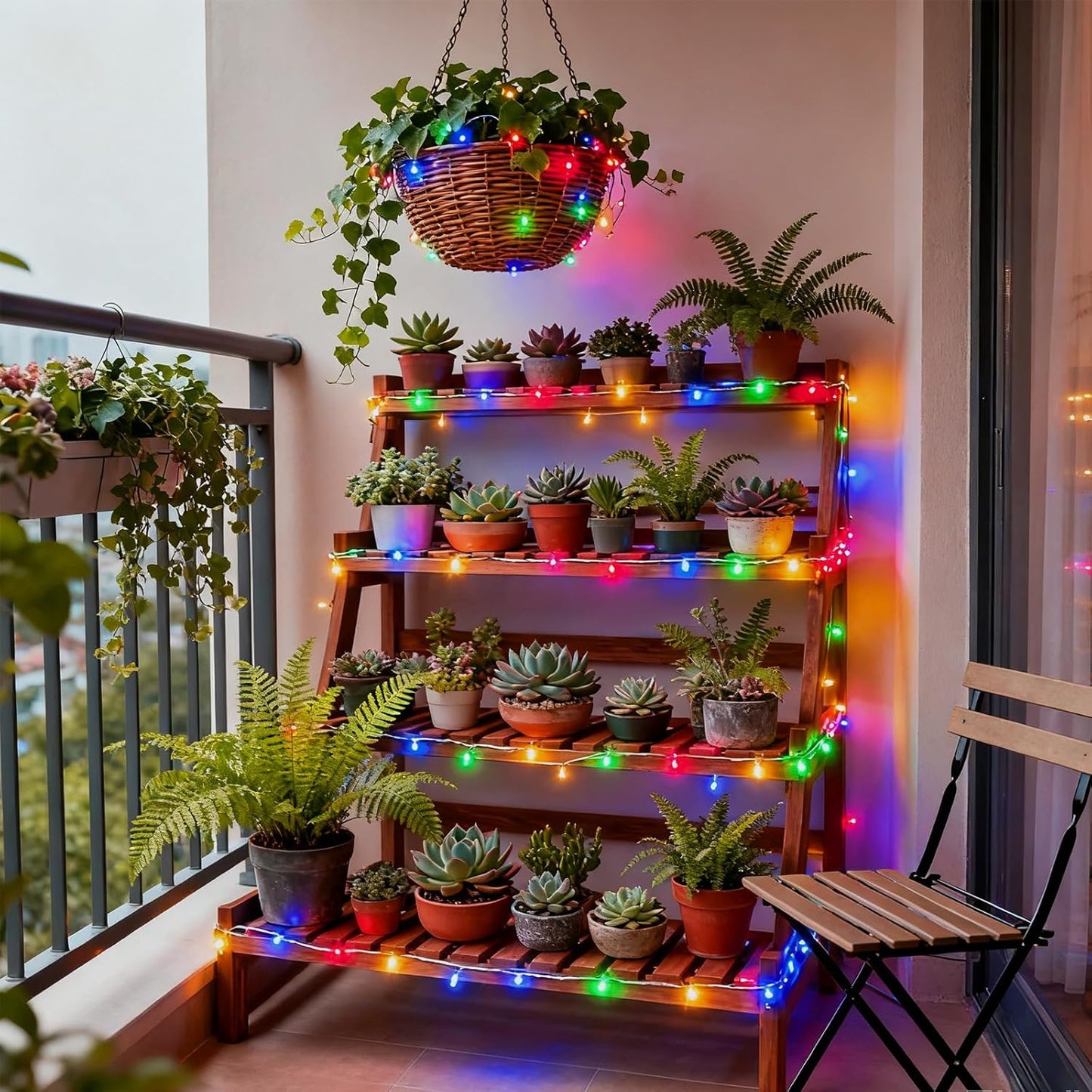 Pastel Plug in Easter String Lights, 33ft 100 LED Clear Wire Decorative Multicolored Christmas Birthday Wedding Party Lighting Up for Window Bedroom Tree Hanging Decorations (Multi Color)