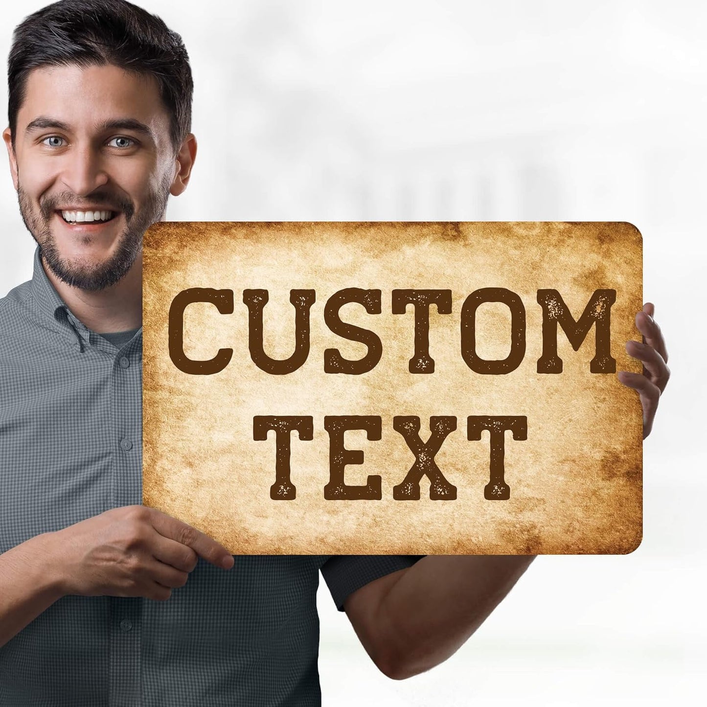 Custom Sign, Custom Street Sign, 11 Font Colors, 13 Font Styles, 4 Hole Options, 22 Sizes, 12x18 Inches, Rust Free DiBound, Fade Resistant, Made in USA by My Sign Center (Vintage)