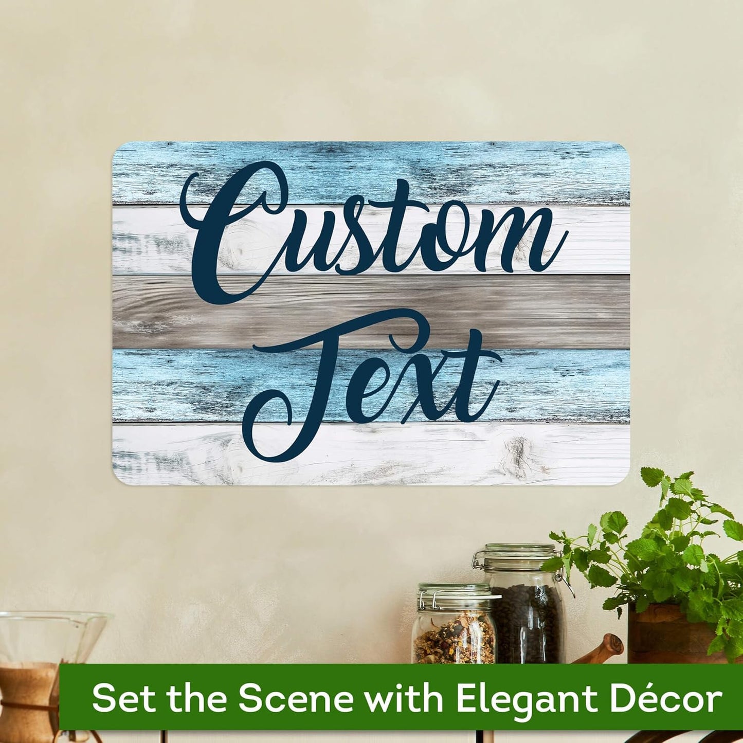 Custom Sign, Custom Street Sign, 11 Font Colors, 13 Font Styles, 4 Hole Options, 22 Sizes, 12x18 Inches, Rust Free DiBound, Fade Resistant, Made in USA by My Sign Center (Coastal)