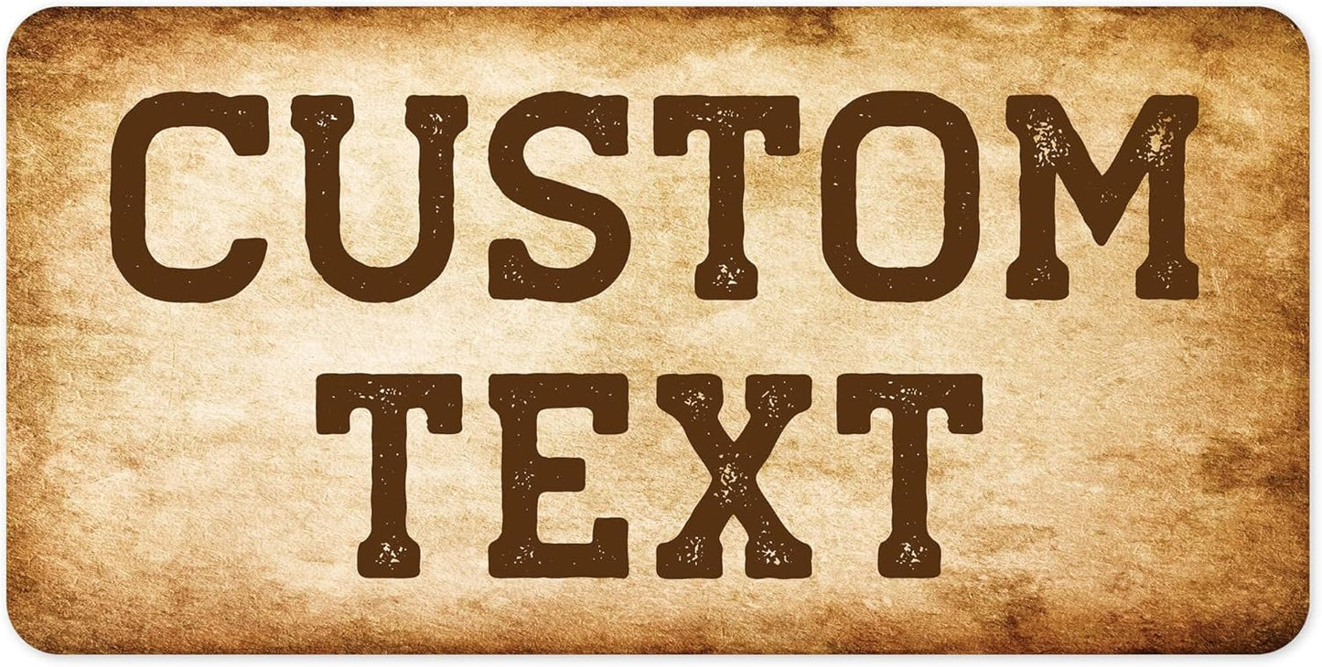 Custom Sign, Custom Street Sign, 11 Font Colors, 13 Font Styles, 4 Hole Options, 22 Sizes, 9x18 Inches, Rust Free DiBound, Fade Resistant, Made in USA by My Sign Center (Vintage)