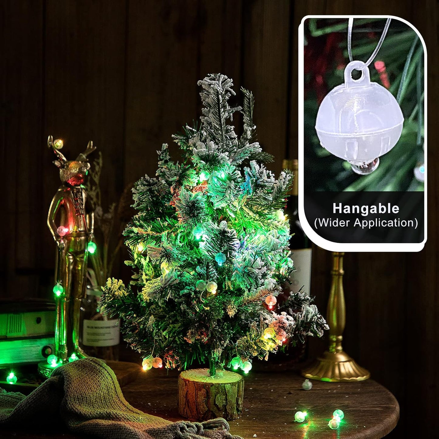 50PCs Mini Led Lights, Flash Led Balloons Light for Party Decorations Neon Party Lights for Paper Lantern Easter Eggs Birthday Party Wedding Halloween Christmas Decoration (Blinking Red)