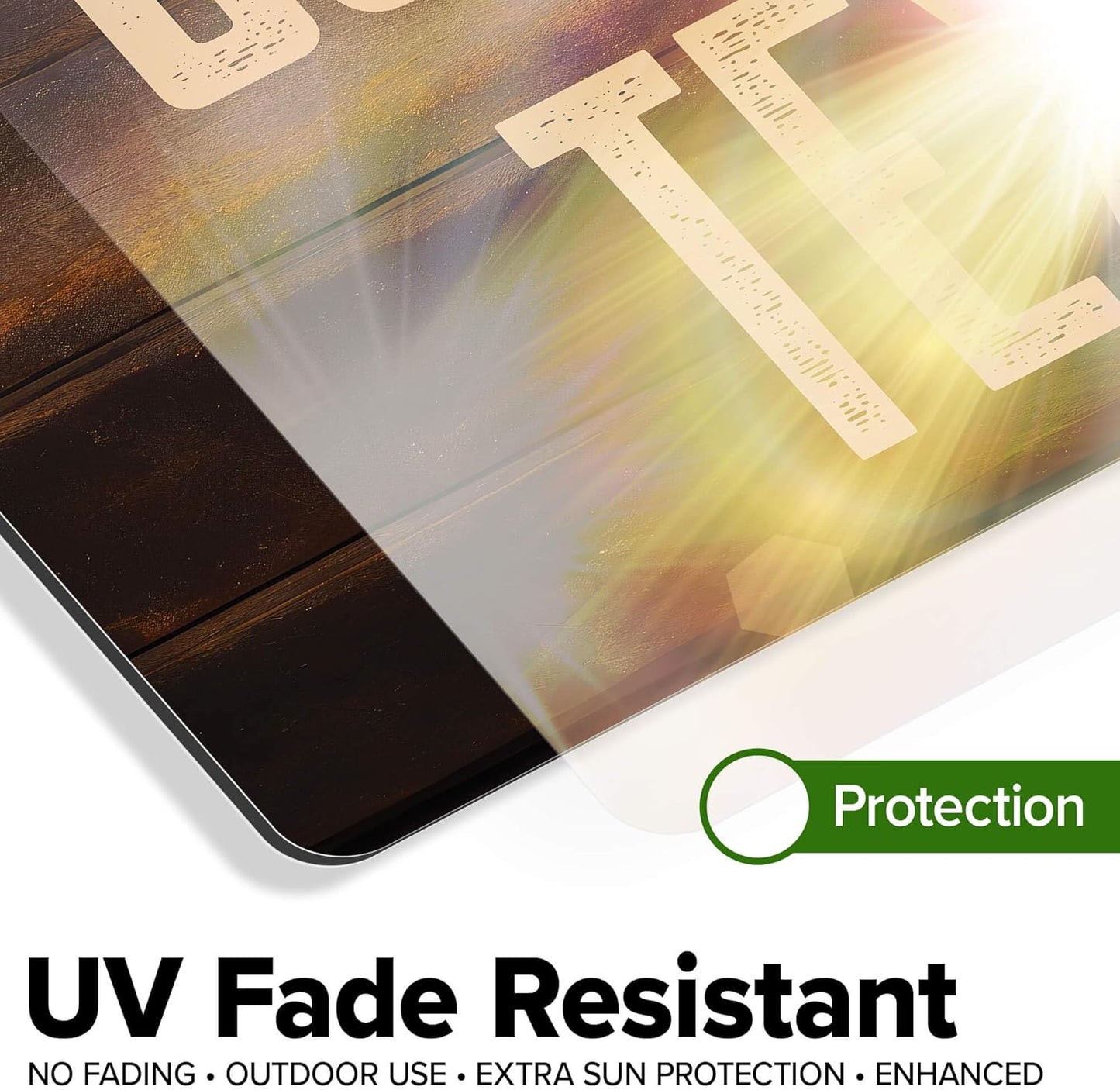 Custom Sign, Custom Street Sign, 11 Font Colors, 13 Font Styles, 4 Hole Options, 22 Sizes, 10x14 Inches, Rust Free DiBound, Fade Resistant, Made in USA by My Sign Center (Vintage Wood)