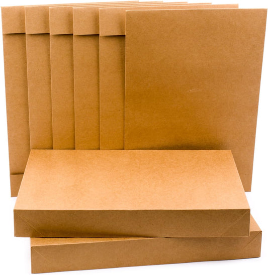 Hallmark Medium Gift Boxes with Lids (5 Shirt Boxes, Kraft) for Birthdays, Graduations, Christmas, Weddings, Bridal Showers