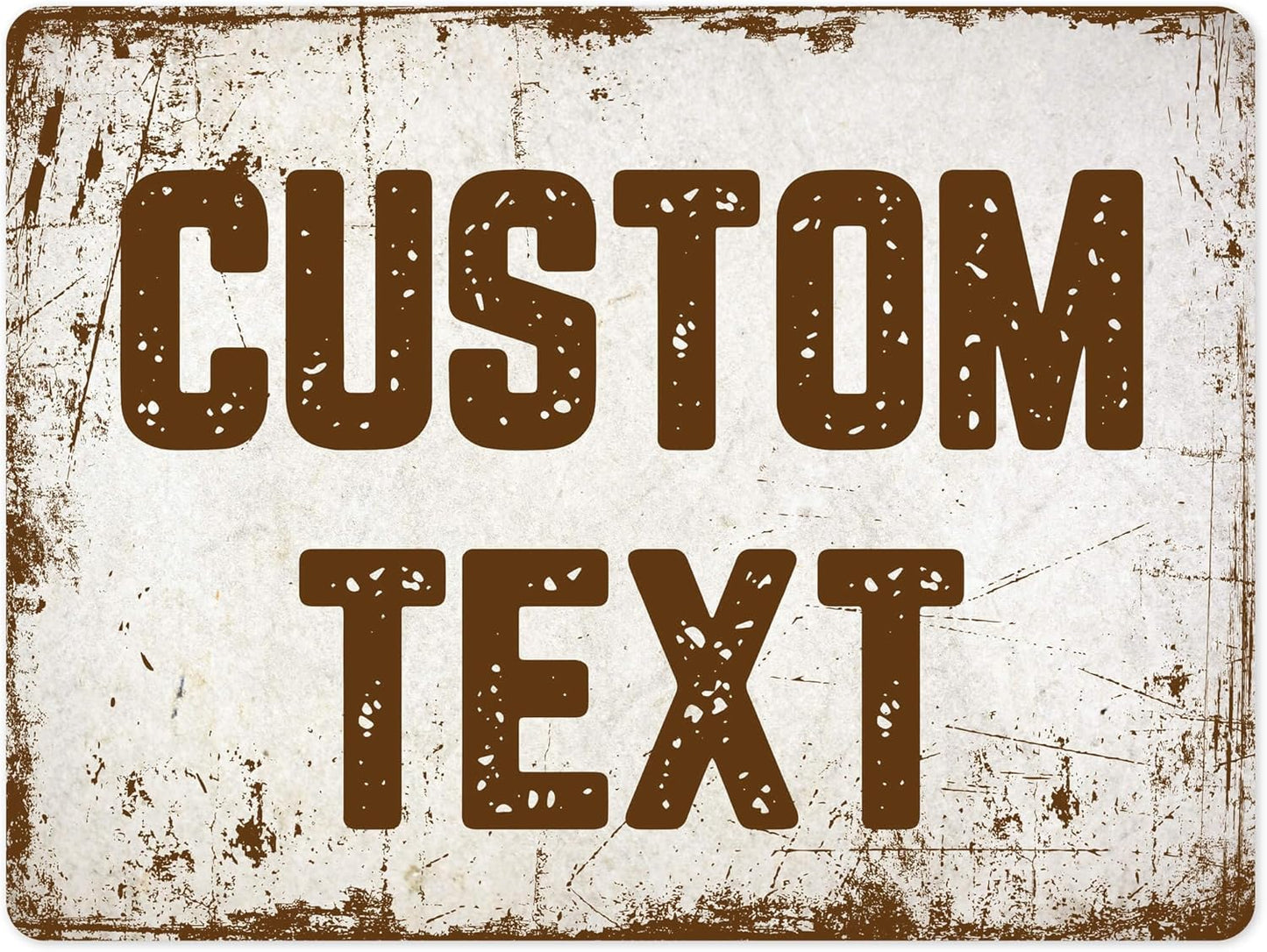 Custom Sign, Custom Street Sign, 11 Font Colors, 13 Font Styles, 4 Hole Options, 22 Sizes, 36x48 Inches, Rust Free DiBound, Fade Resistant, Made in USA by My Sign Center (Rustic)