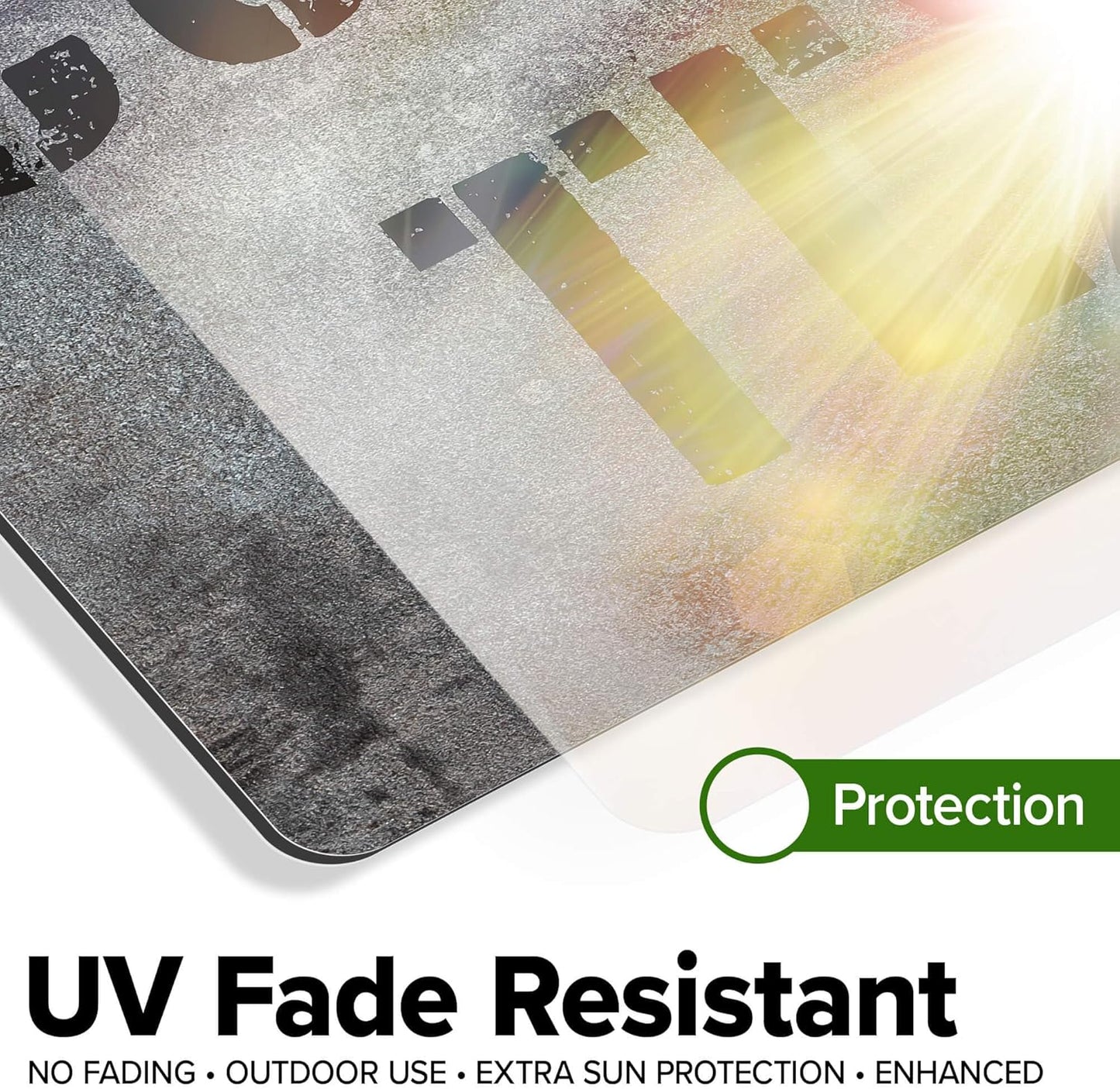 Custom Sign, Custom Street Sign, 11 Font Colors, 13 Font Styles, 4 Hole Options, 22 Sizes, 10x14 Inches, Rust Free DiBound, Fade Resistant, Made in USA by My Sign Center (Grunge Metal)