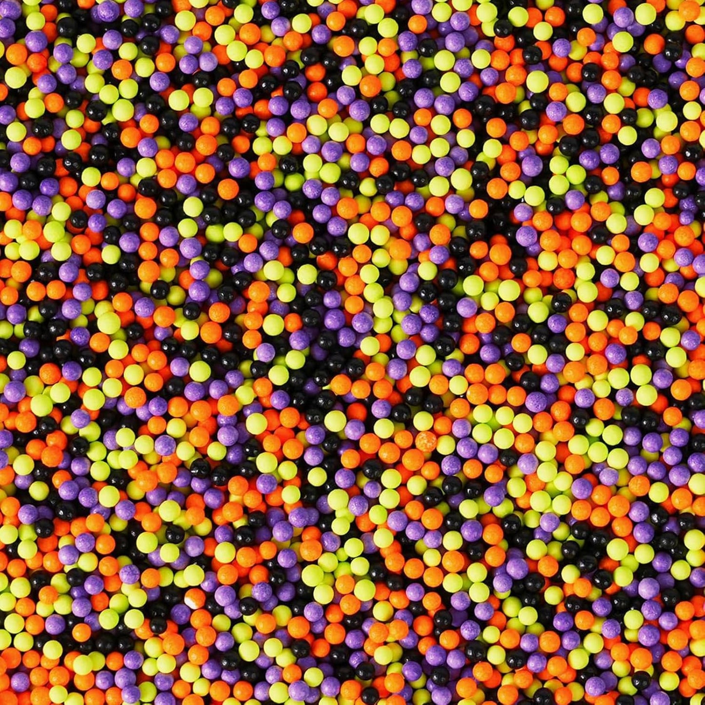 Sentovac Halloween Nonpareils Sprinkles Edible 2mm Mini Peals Sprinkle for Cake Decorating Sugar Candy Cookie Cupcake Topper Baking Decorations Thankgiving Halloween Supplies