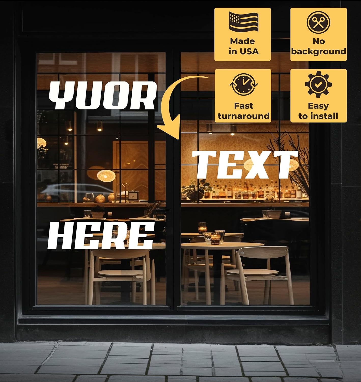 Custom Vinyl Sign Lettering - Personalized Text Decal Sticker - Letter Numbers