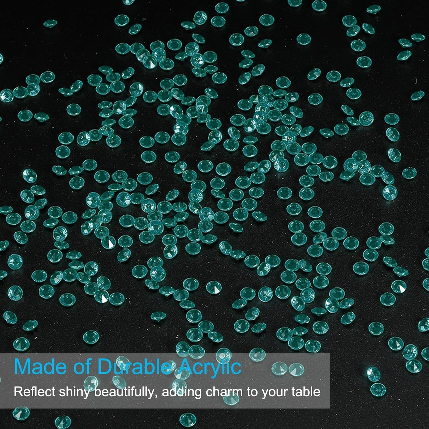 PATIKIL 10000 Pcs Wedding Table Scatter Confetti Crystals 4.5mm Acrylic Diamonds Vase Fillers Gems for Table Centerpiece Decorations Party Vase Beads, Blue Green