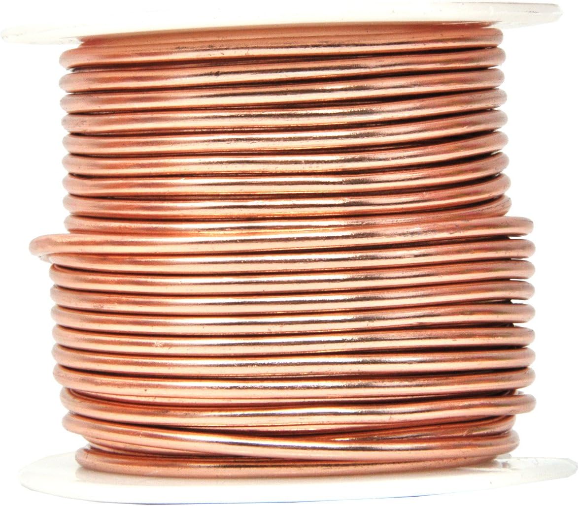 Mandala Crafts 12 Gauge Anodized Aluminum Craft Wire for Jewelry Making - 276 FT Colored Flexible Rose Gold Combo Wire - Bendable for Bonsai Armature Crafting Sculpting