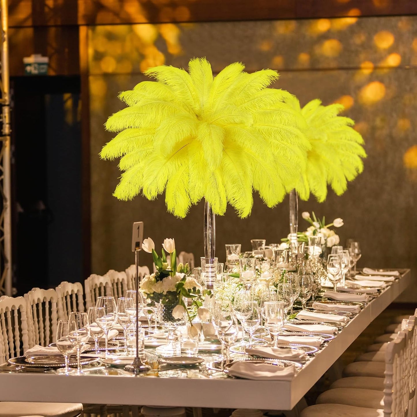 80 Pcs Large Natural Ostrich Feathers Plumes 14-16 Inch Bulk for DIY Crafts Wedding Party Centerpiece Vase