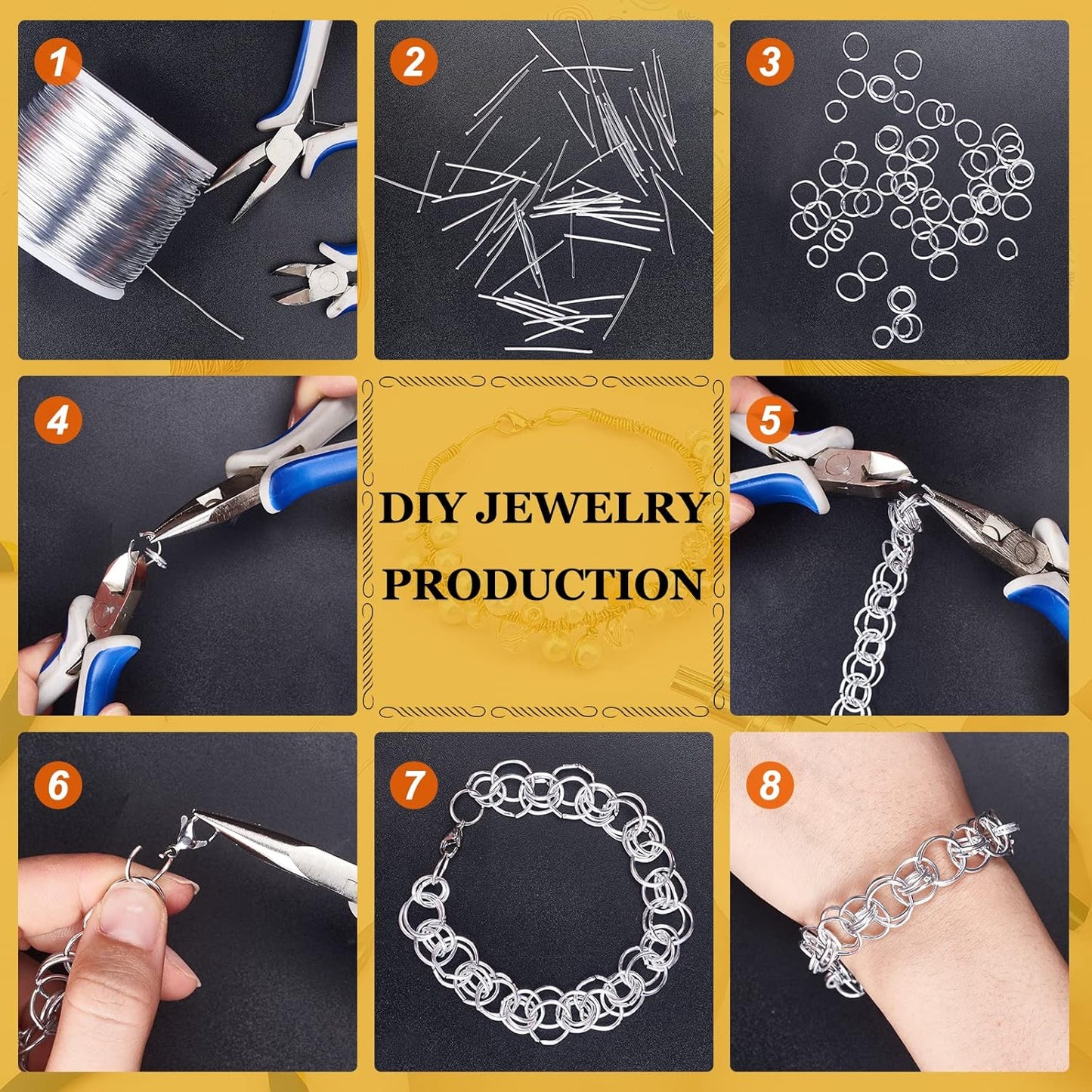 BENECREAT 12 17 18 Gauge Aluminum Wire (17 Gauge,380FT) Anodized Jewelry Craft Making Beading Floral Colored Aluminum Craft Wire - Black