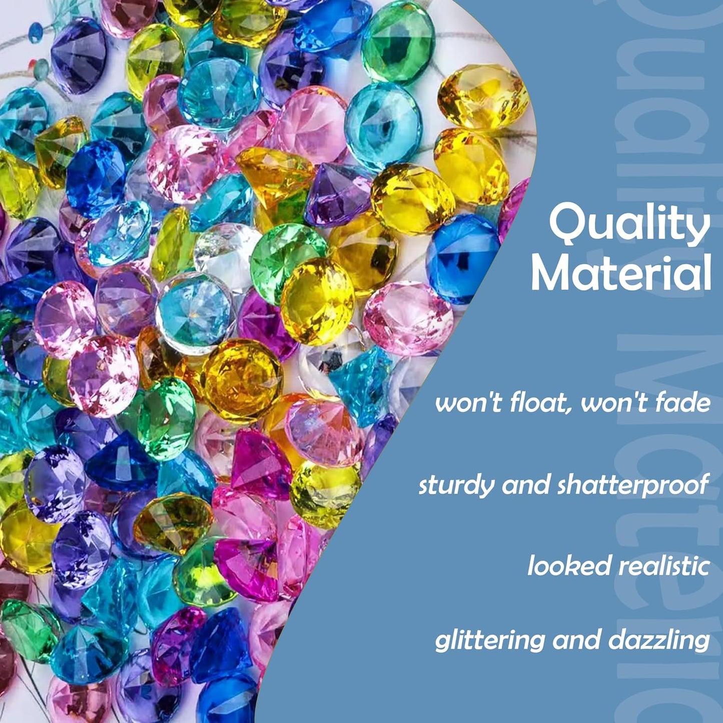 280Pcs Fake Diamonds for Wedding Centerpieces Multicolor Vase Fillers Acrylic Crystal Gems Rhinestone Ribbon for Wedding Birthday Party Cake Decor Vase Fillers Table Scatters DIY Crafts