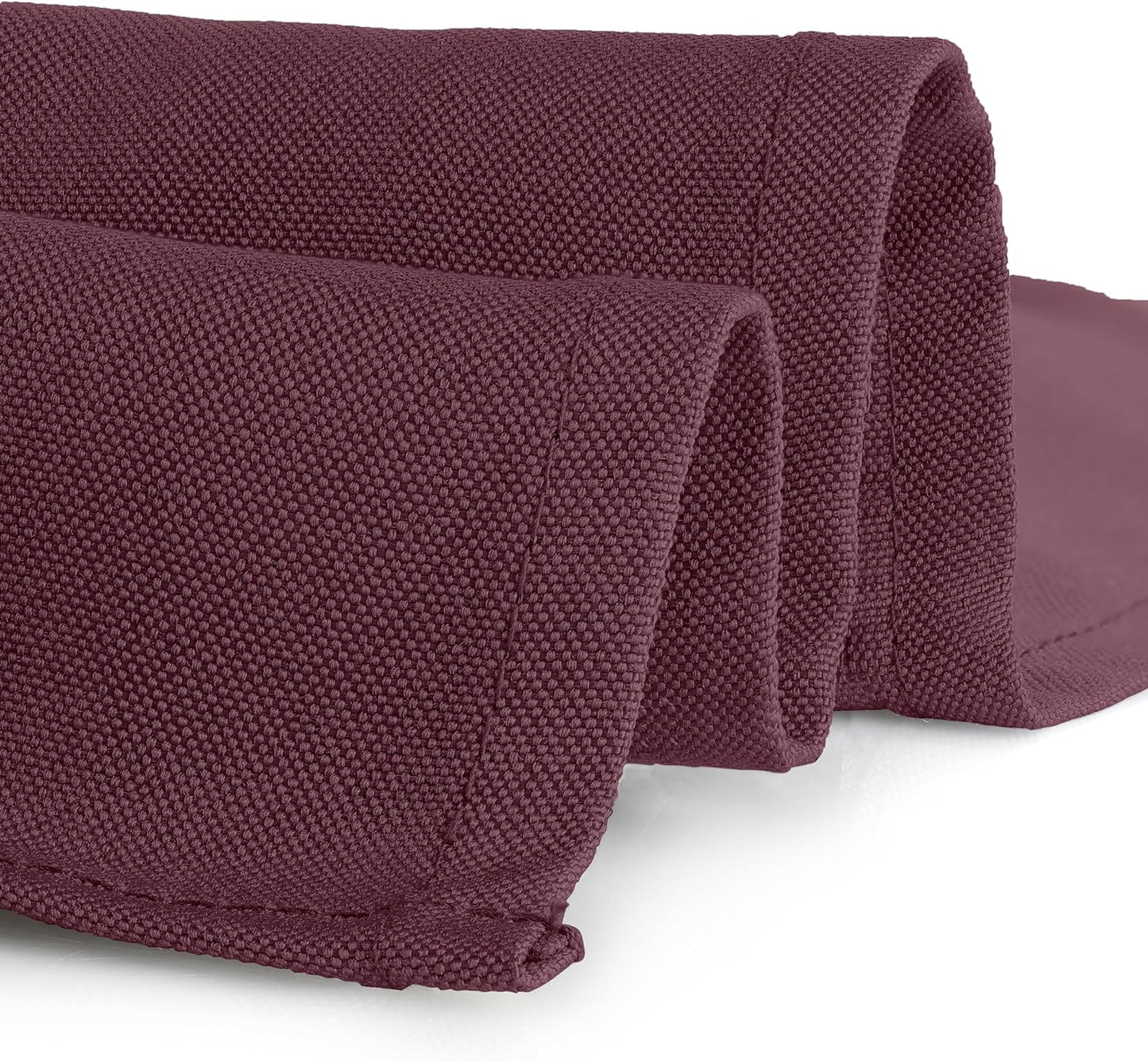 Gee Di Moda Rectangle Tablecloth - 90 x 132 Inch Burgundy Table Cloth for 6 Foot Table with Floor-Length Drop - Heavy Duty Washable Fabric - 6 Ft Buffet Table, Holiday Party, Wedding & Baby Shower