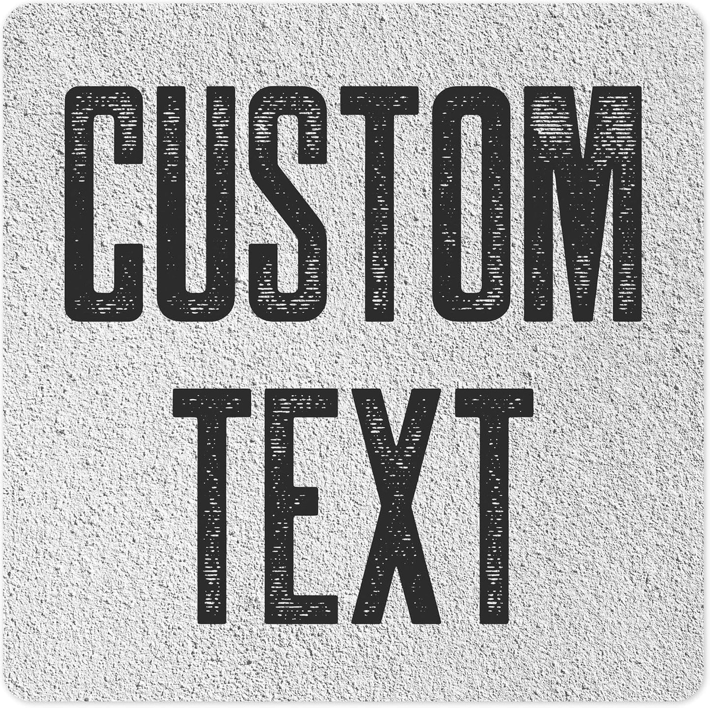 Custom Sign, Custom Street Sign, 11 Font Colors, 13 Font Styles, 4 Hole Options, 22 Sizes, 12x12 Inches, Rust Free DiBound, Fade Resistant, Made in USA by My Sign Center (Concrete)