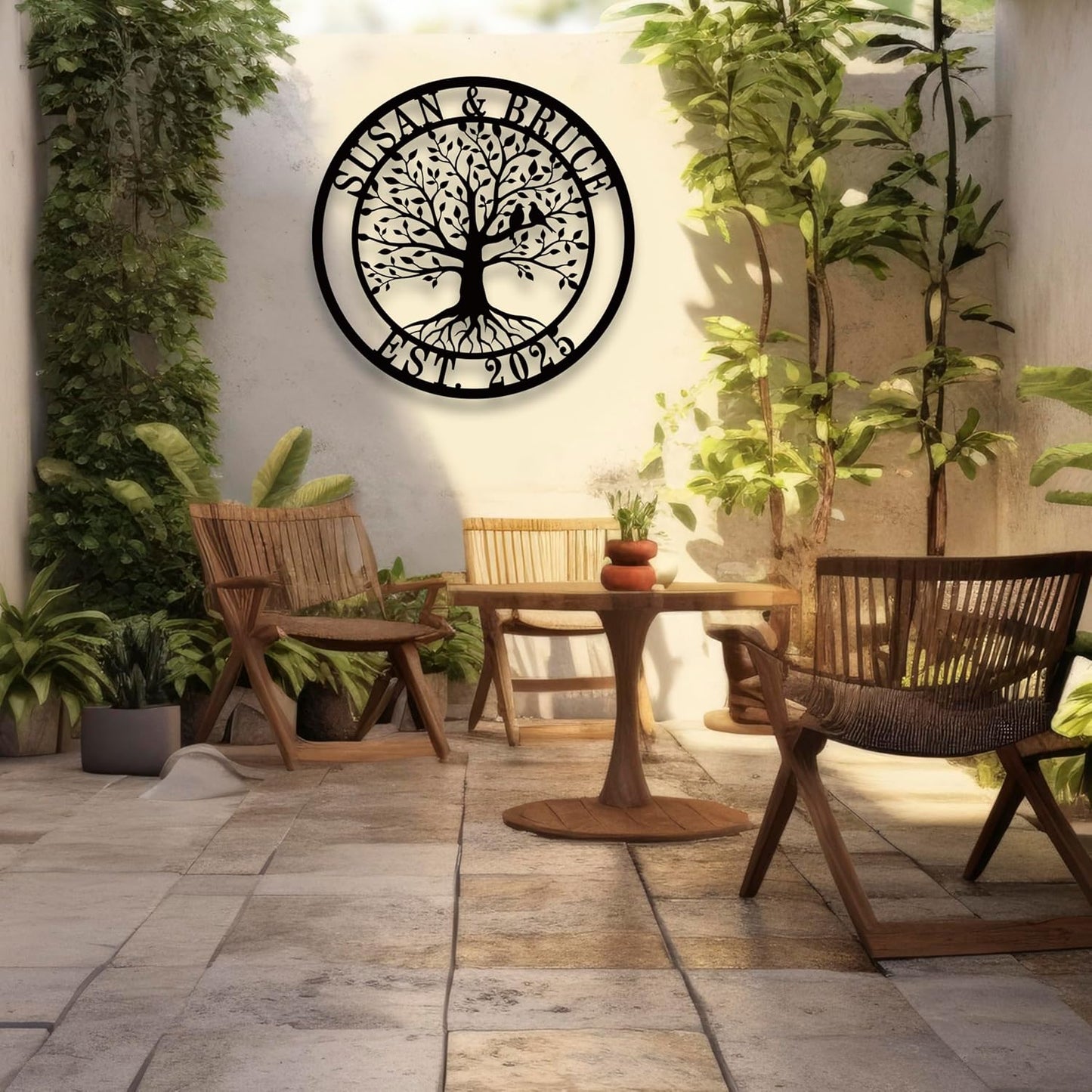 Personalized Tree of Life Metal Sign,Custom Metal Signs,Tree of Life Personalized Wall decoration,Wedding Gifts,Give to Parents and Friends,Housewarming Gifts