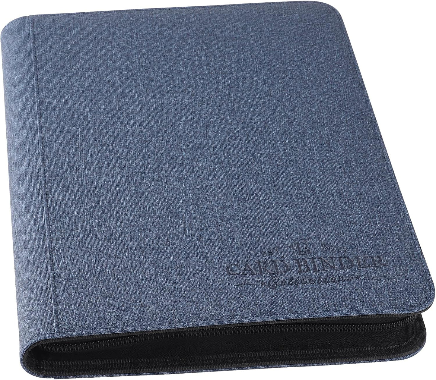 Trading Card Binder, Card Collection Binder with 540 Side Loading Pockets, 9 Pocket Album Folder for TGC,MTG, Baseball Cards, Yugioh (Blue)