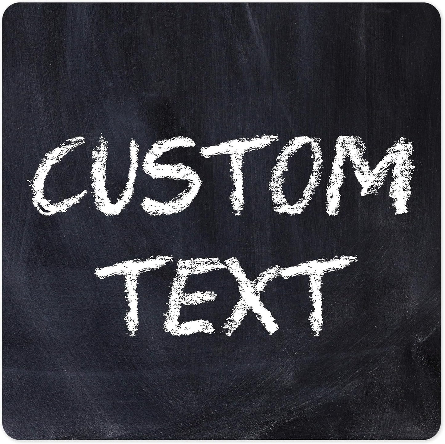 Custom Sign, Custom Street Sign, 11 Font Colors, 13 Font Styles, 4 Hole Options, 22 Sizes, 18x18 Inches, Rust Free DiBound, Fade Resistant, Made in USA by My Sign Center (Chalkboard Black)