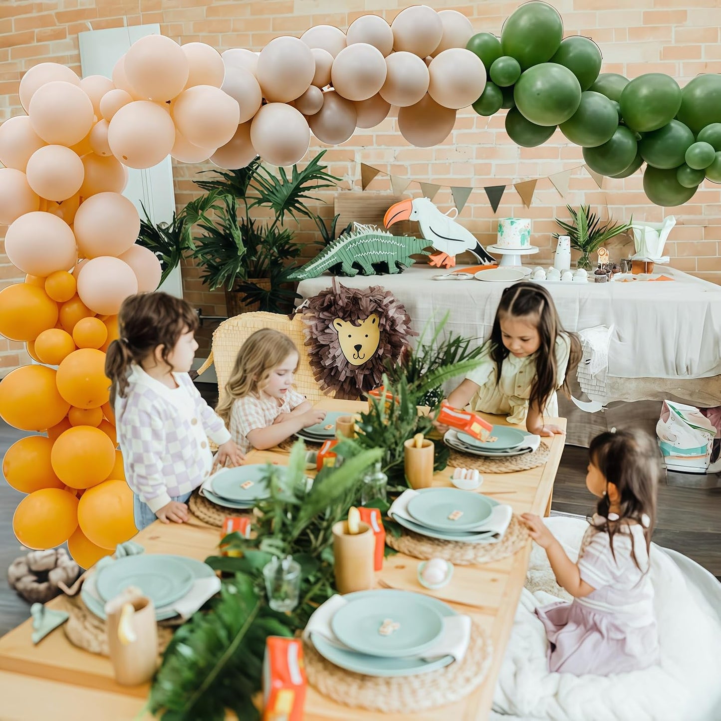 Green and Yellow Balloon Arch Kit 111Pcs Sage Green Mustard Yellow Balloons Garland Boho Lemon Yellow Ivory White Sand Birthday Party Balloons for Sunflower Bear Bee Baby Shower Wedding Decorations