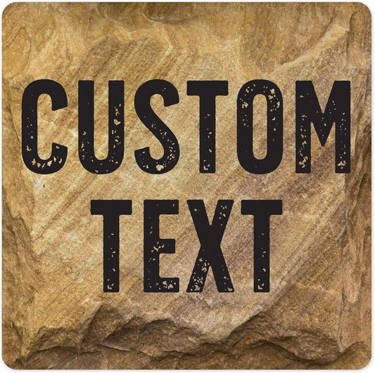 Custom Sign, Custom Street Sign, 11 Font Colors, 13 Font Styles, 4 Hole Options, 22 Sizes, 18x18 Inches, Rust Free DiBound, Fade Resistant, Made in USA by My Sign Center (Stone)