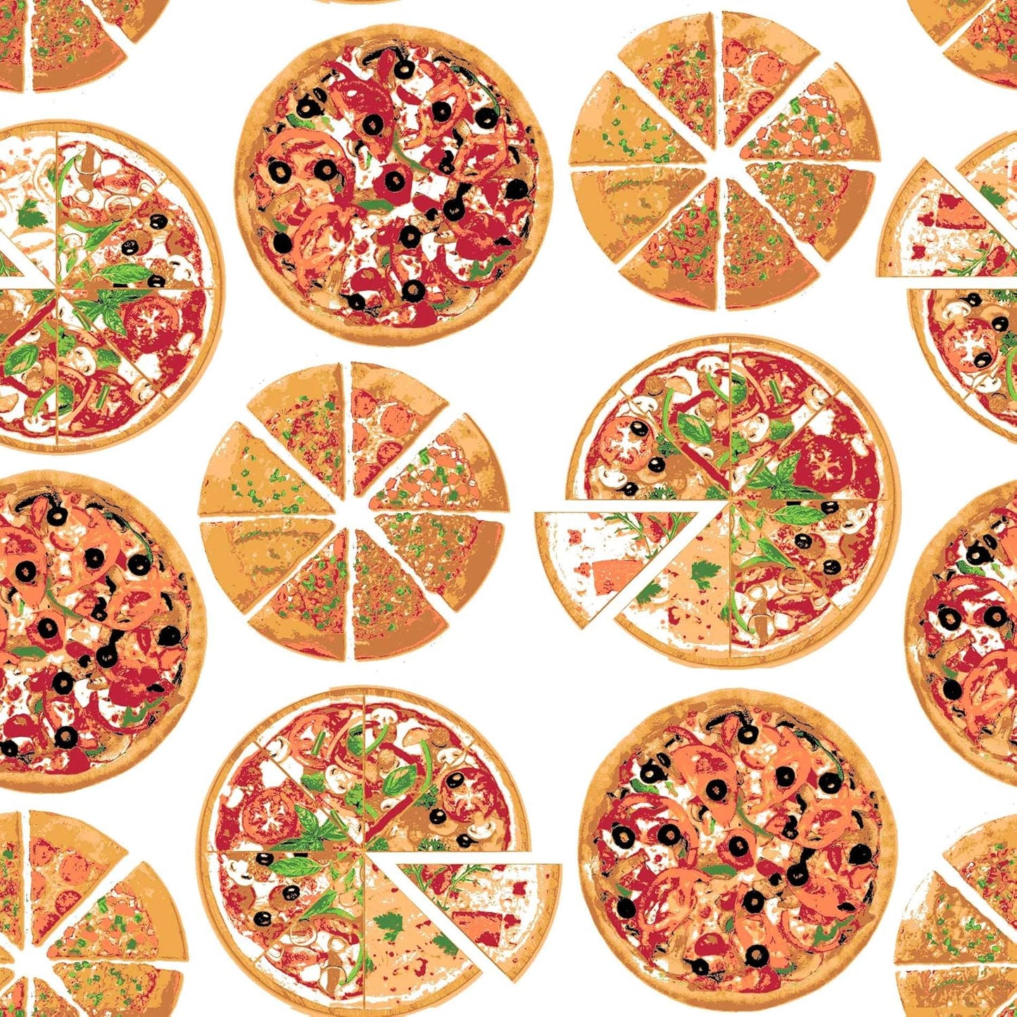 Urban Villa Dinner Napkins Pizza Print Cloth Napkins (Set of 12) Oversized 20x20 Inches 100% Cotton Premium Quality Soft Durable with Mitered Corners Reusable Washable Everyday Use Napkins