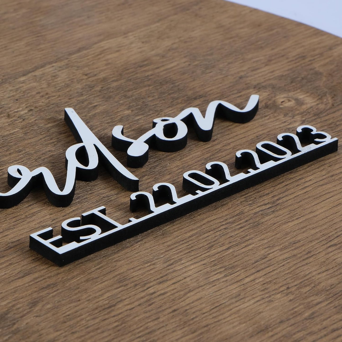 Wedding Guestbook Sign for Couple - Personalized Wooden Guest Book Alternative, Custom Round Rustic Wedding Decoration with Names & Date