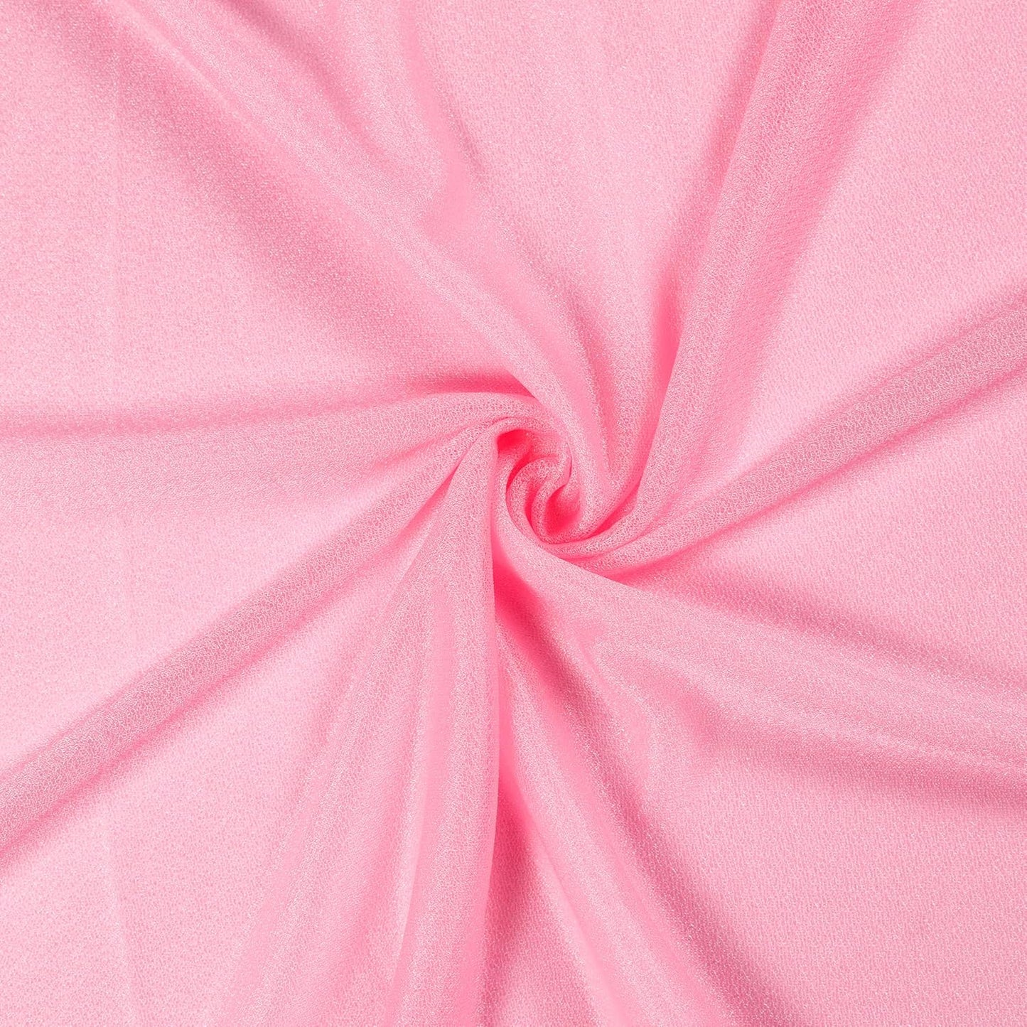 VDS Pack of 2 Panel (30 Inch X 40 Feet) Wedding Arch Draping Fabric Sheer Chiffon Fabric Drapery for Wedding Ceremony Reception Swag Backdrop Canopy Chuppah ARBO Altars Decoration (Coral)