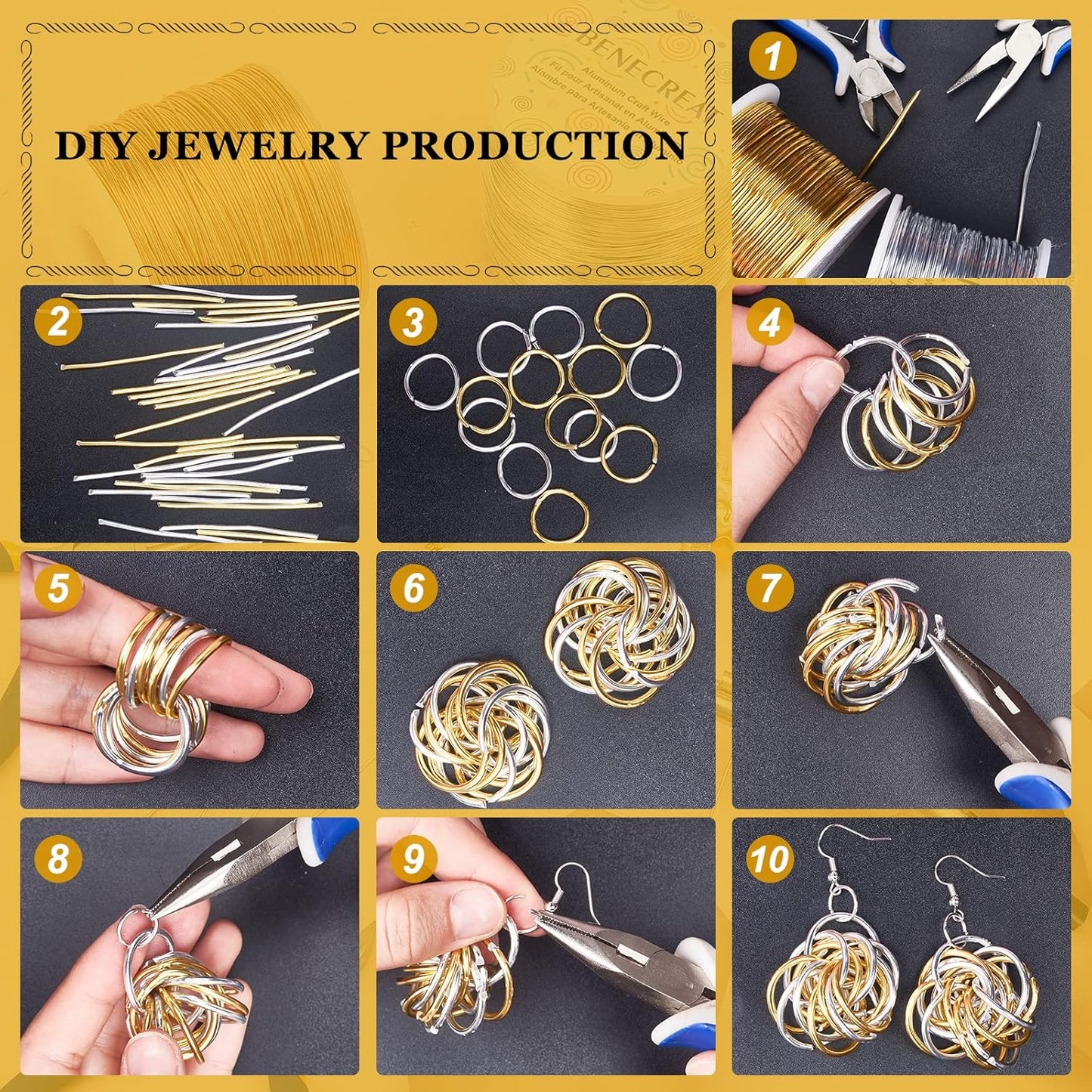 BENECREAT 12 17 18 Guage Aluminum Wire (18 Gauge,492 FT) Anodized Jewelry Craft Making Beading Floral Colored Aluminum Craft Wire - Silver