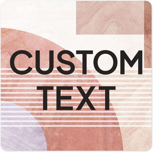 Custom Sign, Custom Street Sign, 11 Font Colors, 13 Font Styles, 4 Hole Options, 22 Sizes, 18x18 Inches, Rust Free DiBound, Fade Resistant, Made in USA by My Sign Center (Mid-Century Modern 1)