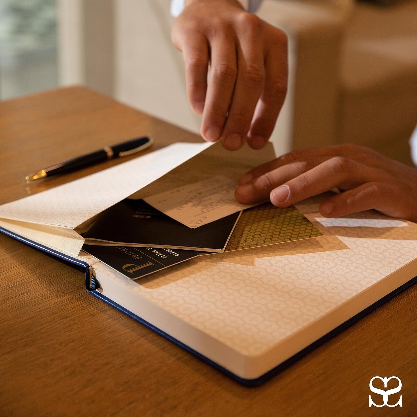 SETTINI Journal Notebook for Writing, Vegan Leather Hardcover Notebook - Pen loop, Back Pockets & Lay-Flat design, 120 GSM A5 College ruled Bleed free Paper, Gift Set for Men and Women, Mocha Brown - Birthday Gift