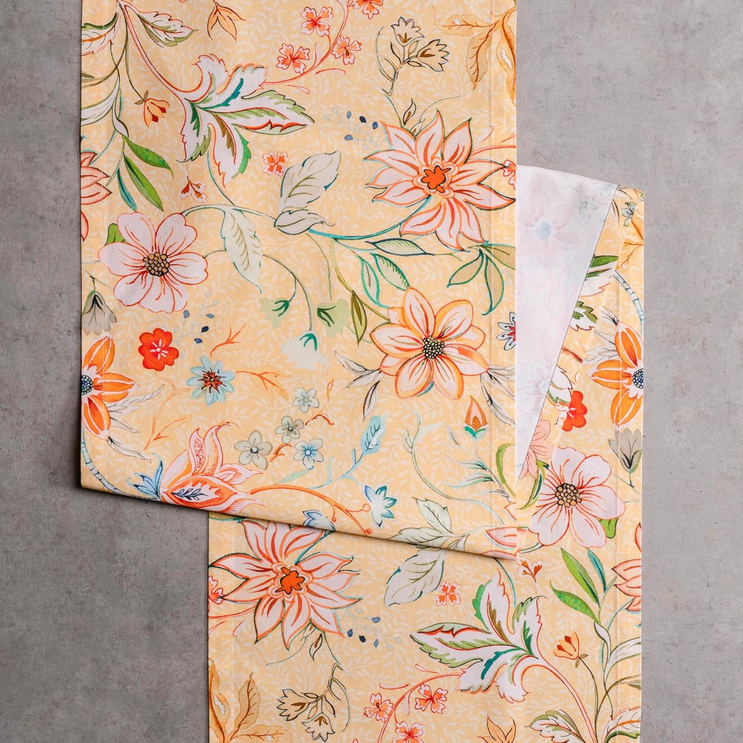 Maison d' Hermine Table Runner 100% Cotton Double Layer Table Runners 72 inches Long Decorative for Home Kitchen Dining Party Wedding Bridal Shower Spring Summer (Luxury Loft – Peach, 14.50" x 72")